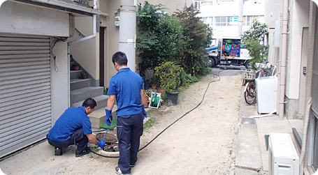 車で進入できない場所でも大丈夫です!